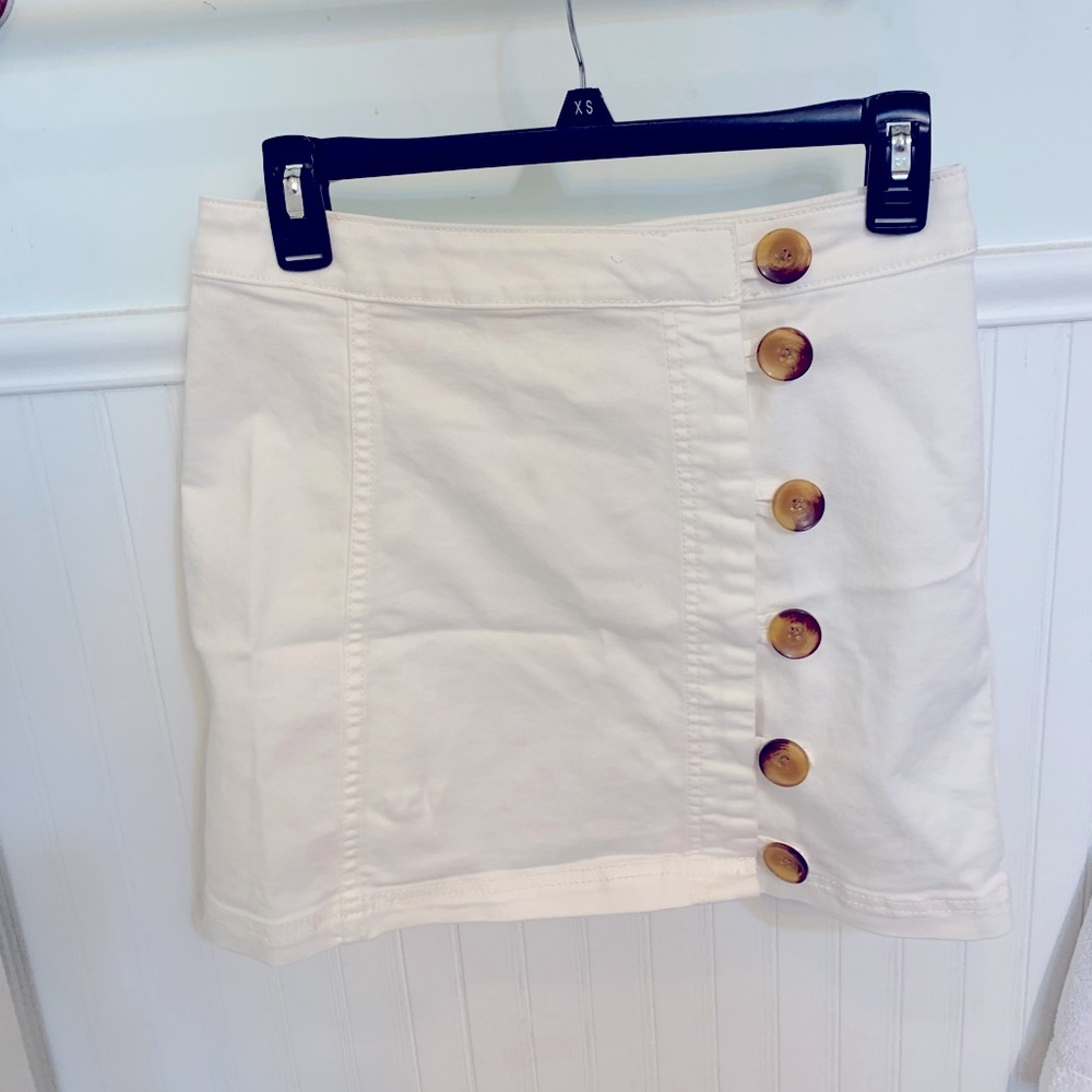 Free People Button Up Skirt
